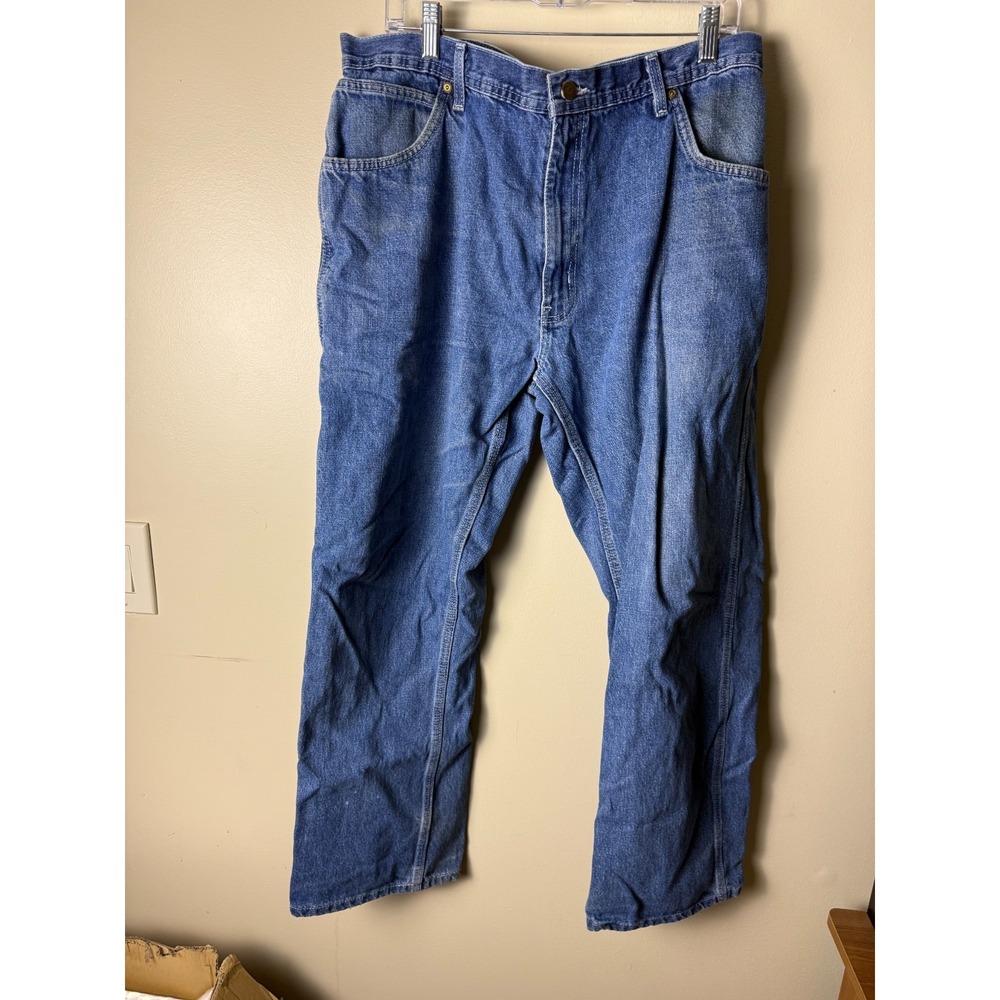 Vintage Key Blue Jeans Traditional Fit Denim Dungarees Mens 40x32